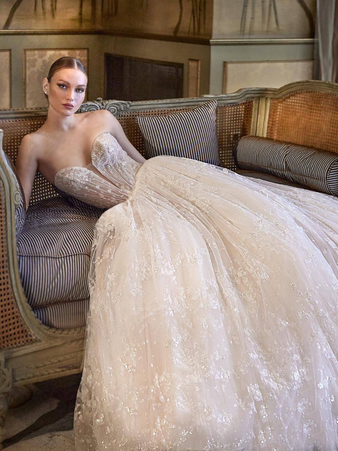 robe de mariée bustier coeur forme princesse pronovias Venelles