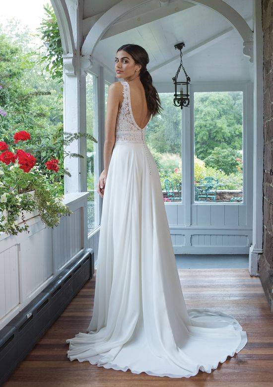 Robe de mariee dos nu fluide best sale