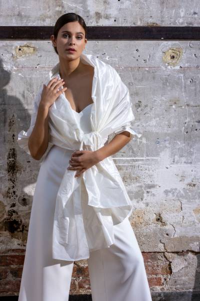 acheter une combinaison de mariée bustier coeur de chez Cymbeline à Martigues