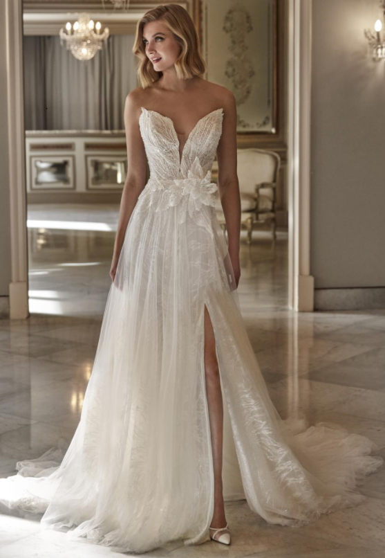 robe de mariée bustier avec perles Aubagne